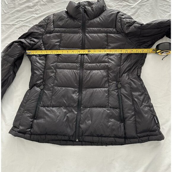 Calvin Klein Puffer Jacket Womens Packable Down Filled Black XL - Picture 5 of 8